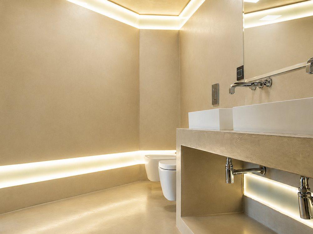 EcoCemento double vanity bathroom