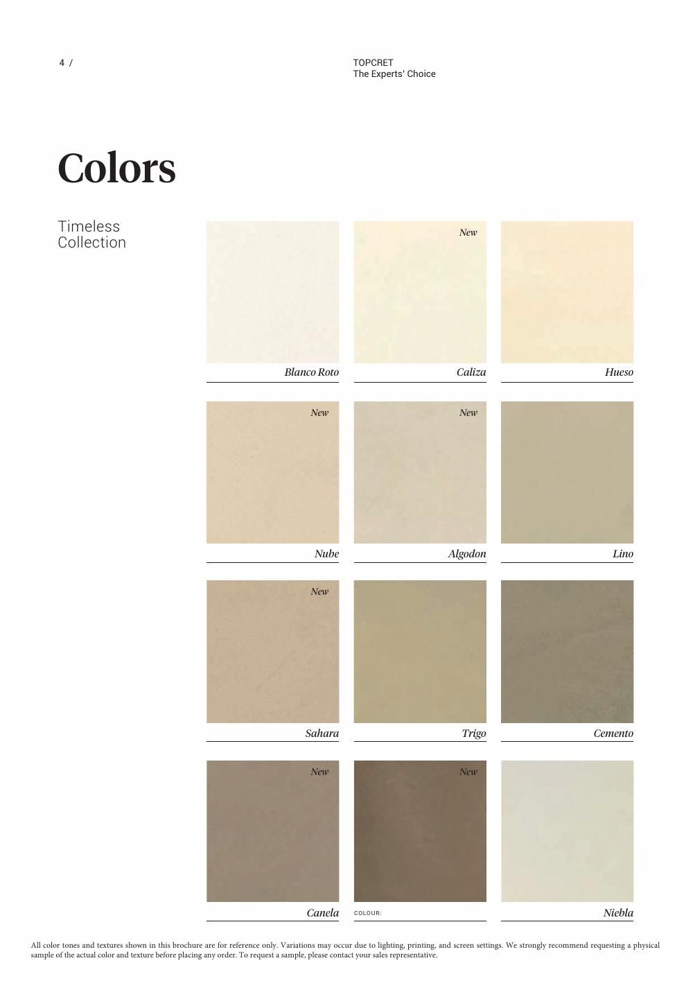 Topcret color chart page 4